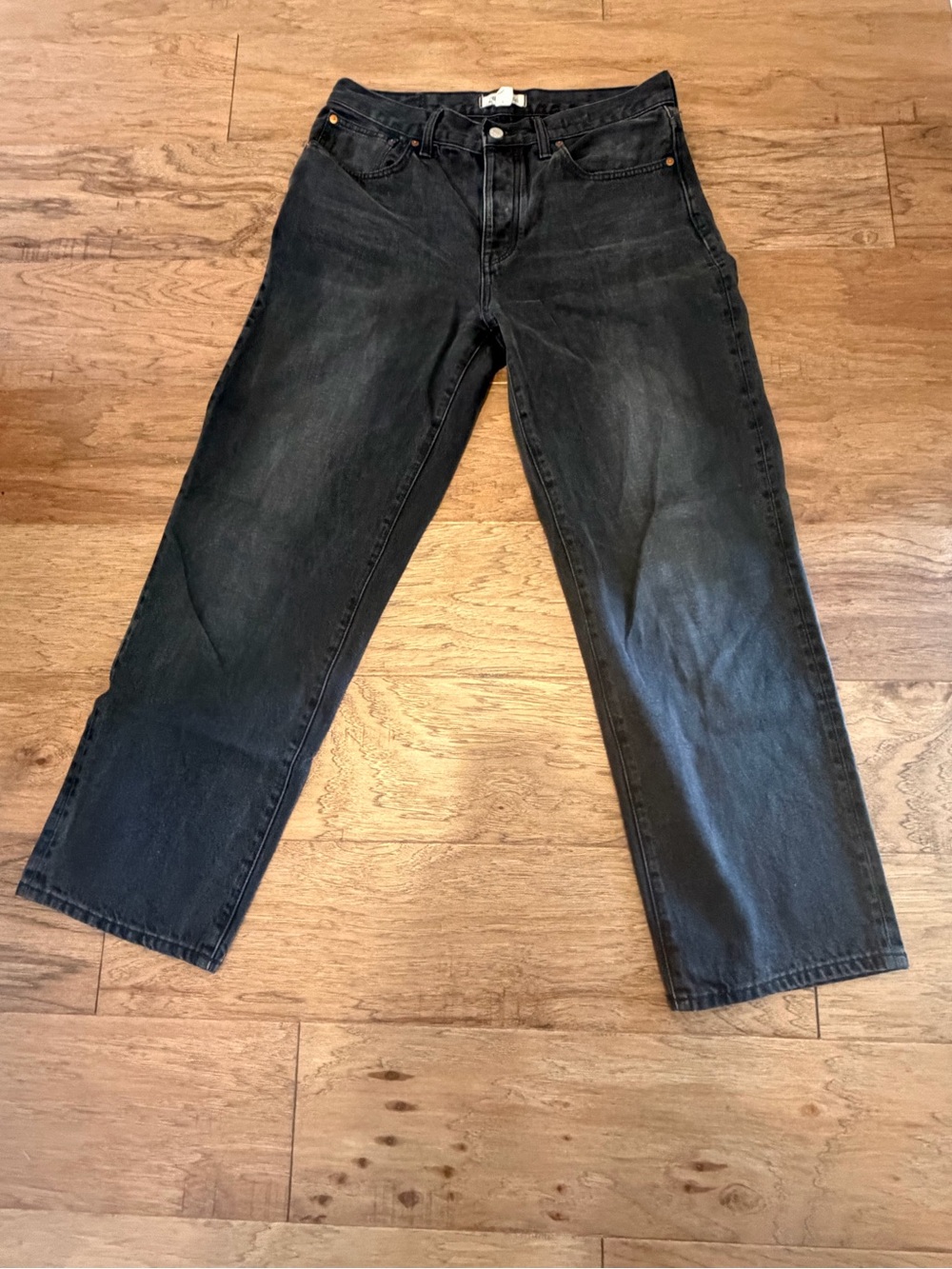 Madewell Black Straight-Leg Jeans